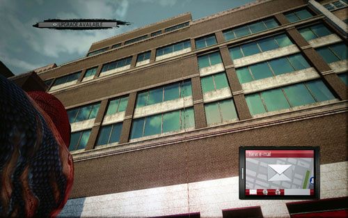 Lina zwisająca nad sklepem zaprowadzi cię na wyższy poziom wieżowca - Photo Articles - Zadania poboczne - Niesamowity Spider-Man - poradnik do gry