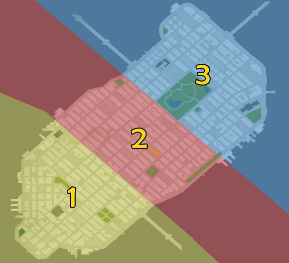 1 - Dzielnica Południowa - Mapy - Strony komiksów - Niesamowity Spider-Man - poradnik do gry