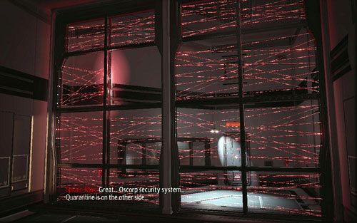 Po dotarciu do drugiej laserowej ściany, przeskocz na drugą stronę przez dziurę z lewej - 01 - Oscorp Is Your Friend - Nagrania - Znajdźki - Niesamowity Spider-Man - poradnik do gry