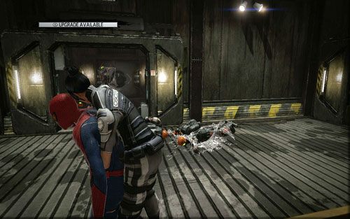 Po zdobyciu poszukiwanego tabletu, zabierz dziennikarkę na plecy i wróć do korytarza, z którego przeszedłeś - 03 - In the Shadow of Evils Past - Nagrania, Magazyny, Instrukcje - Znajdźki - Niesamowity Spider-Man - poradnik do gry