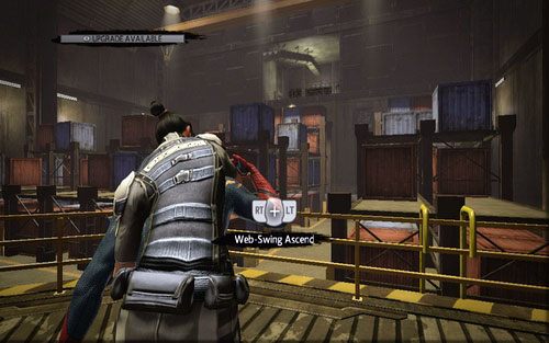 W tym samym magazynie na górze z prawej znajduje się balkon prowadzący do wyjścia - 03 - In the Shadow of Evils Past - Nagrania, Magazyny, Instrukcje - Znajdźki - Niesamowity Spider-Man - poradnik do gry