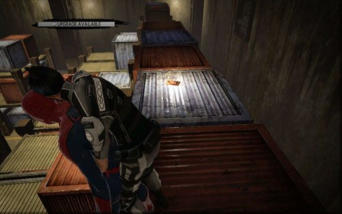 Tuż obok niego na dużej stercie skrzyń znajdziesz ostatni przedmiot - 03 - In the Shadow of Evils Past - Nagrania, Magazyny, Instrukcje - Znajdźki - Niesamowity Spider-Man - poradnik do gry