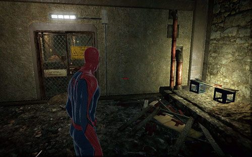 Pokonaj trzech mutantów i podnieś leżący w rogu pomieszczeni przedmiot - 04 - The Thrill of the Hunt - Znajdźki - Niesamowity Spider-Man - poradnik do gry