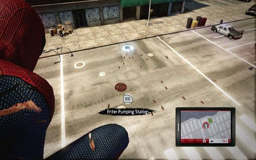 Po pościgu ulicami miasta dotrzesz do kolejnych kanałów - 04 - The Thrill of the Hunt - Znajdźki - Niesamowity Spider-Man - poradnik do gry