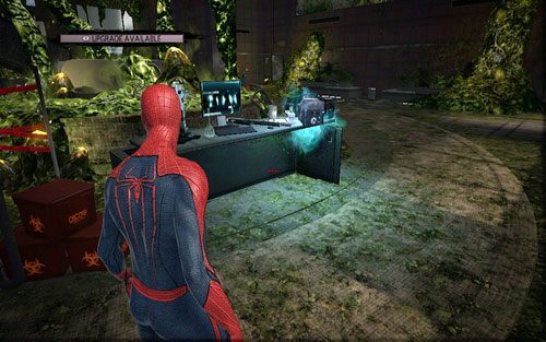 Leży na jednym z biurek - 06 - Smythe Strikes Back - Części technologii, Zdjęcia - Znajdźki - Niesamowity Spider-Man - poradnik do gry