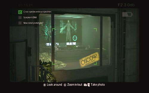 Musisz sfotografować wyniki badań znajdujące się za szybą z lewej - 06 - Smythe Strikes Back - Części technologii, Zdjęcia - Znajdźki - Niesamowity Spider-Man - poradnik do gry