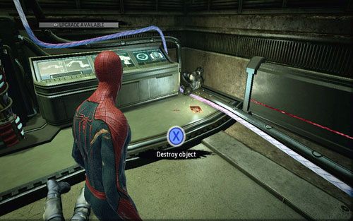 Na prawo od jednego z nich umieszczono magazyn - 07 - Spidey to the Rescue - Nagrania, Magazyny, Instrukcje - Znajdźki - Niesamowity Spider-Man - poradnik do gry