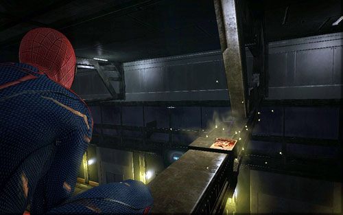 Wskocz na niego Web Rushem i podnieś ukryty tam magazyn - 10 - Spider-Man No More! - Nagrania, Magazyny - Znajdźki - Niesamowity Spider-Man - poradnik do gry