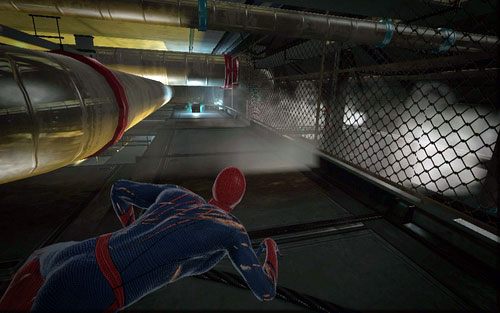 W tym samym tunelu znajduje się jedno rozwidlenie dróg - 10 - Spider-Man No More! - Instrukcje, Części technologii - Znajdźki - Niesamowity Spider-Man - poradnik do gry
