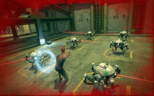 Po zebraniu poprzedniej skrzynki, przejdź do kolejnego pomieszczenia - 10 - Spider-Man No More! - Instrukcje, Części technologii - Znajdźki - Niesamowity Spider-Man - poradnik do gry