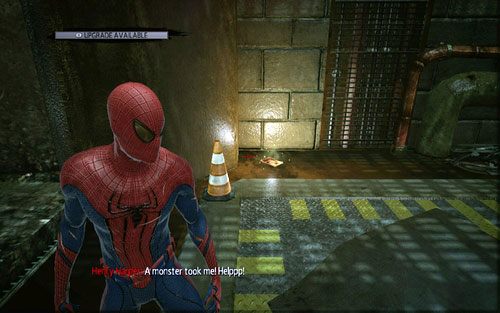 Na końcu po lewej stronie znajdziesz siódmy magazyn - Train Docking Station - Znajdźki - Niesamowity Spider-Man - poradnik do gry