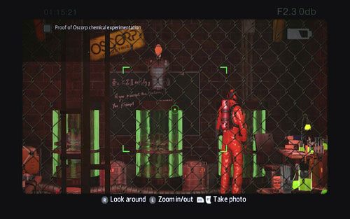 Celem fotografii jest laboratorium chemiczne obsługiwane przez mężczyznę w czerwonym kombinezonie - OSCOPR Secret Lab 3 - Znajdźki - Niesamowity Spider-Man - poradnik do gry