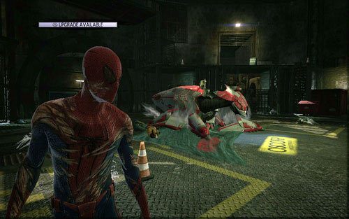 W pierwszej kolejności zawsze ogłuszaj strzelających wrogów na balkonach - 12 - Where Crawls the Lizard? - Opis przejścia - Niesamowity Spider-Man - poradnik do gry