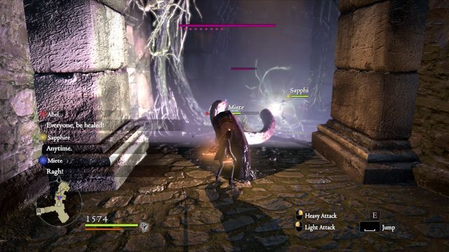 Gdy macki rozpoczną przywoływanie kuli energii, zniszcz je wszystkie - inaczej wszyscy zginą - Shrine of Futhile Truth | Opis przejścia Dragons Dogma - Dragons Dogma - poradnik do gry