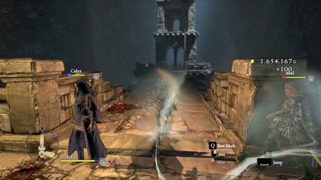 Most prowadzący do wieży - nim tam się udasz, przejdź przez drzwi przed mostem - Corridor of Emtiness | Opis przejścia Dragons Dogma - Dragons Dogma - poradnik do gry