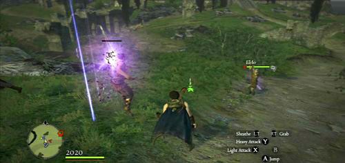 Na obszernej polanie przed miastem prawdopodobnie zaatakują nas ostatni wrogowie w tym zadaniu - bandyci - Off With Its Head | Akt 1 (ZG) w Dragons Dogma - Dragons Dogma - poradnik do gry