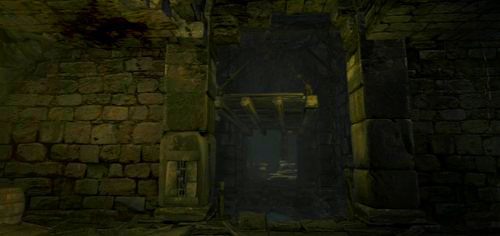 Następnym krokiem jest oczywiście powrót na górę, zamontowanie dźwigni i opuszczenie mostu - The Watergods Altar | Akt 2 (ZG) w Dragons Dogma - Dragons Dogma - poradnik do gry