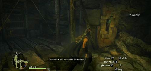 Zjeżdżamy na dół windą - wystarczy użyć przełącznika - Seeking Salvation | Akt 2 (ZG) w Dragons Dogma - Dragons Dogma - poradnik do gry