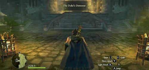 Wbiegamy do dzielnicy zamkowej i wchodzimy do siedziby księcia - Come to Court | Akt 2 (ZG) w Dragons Dogma - Dragons Dogma - poradnik do gry