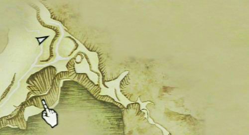 Na kolejnym rozwidleniu ponownie skręcamy na wschód i po chwili schodzimy z drogi, aby przedostać się do cieśniny - Griffins Bane | Akt 3 (ZG) w Dragons Dogma - Dragons Dogma - poradnik do gry