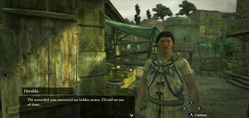 Później szukamy Heraldo (o poranku jest w pobliskiej chacie rybaka) - An Uninvited Guest | Akt 1 (ZP) w Dragons Dogma - Dragons Dogma - poradnik do gry