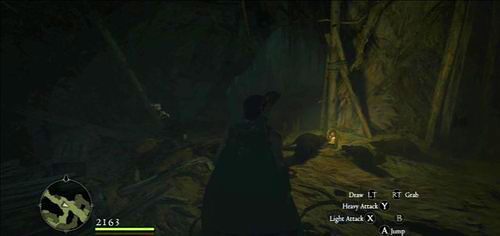 Na rozwidleniu skręcamy w lewo i zeskakujemy w dół, gdy trafimy do większej komnaty (z wodą) - Deep Trouble | Akt 1 (ZP) w Dragons Dogma - Dragons Dogma - poradnik do gry