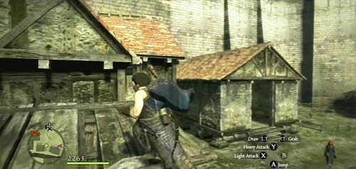 Gonimy go do zakątka rzemieślników (nieopodal gildii pionków) - Land of Opportunity | Akt 1 (ZP) w Dragons Dogma - Dragons Dogma - poradnik do gry