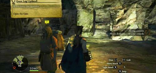 Po dotarciu do Ancient Quarry Northern Entrance rozmawiamy z kupcem Alonem - Of Merchants and Monsters | Akt 2 (ZP) w Dragons Dogma - Dragons Dogma - poradnik do gry