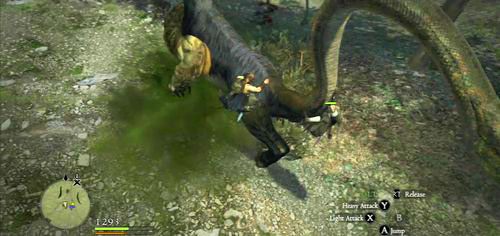 Najwygodniejszą pozycją do zadawania ciosów jest znajdowanie się na ciele bestii - Chimera i Gorechimera w Dragons Dogma | Bestiariusz - Dragons Dogma - poradnik do gry