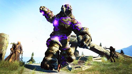 Opis: Golem to kilka ton kamieni napędzanych potężną magią - Golem w Dragons Dogma | Bestiariusz - Dragons Dogma - poradnik do gry