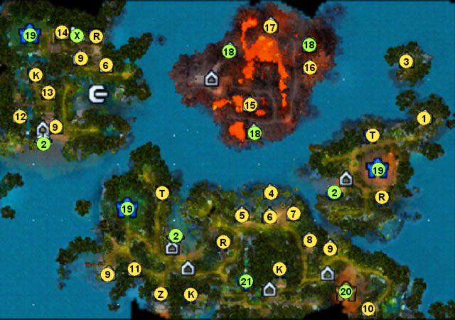 1 - tajemna biblioteka (daje bohaterowi premię 1-3 mocy magicznej lub 1-3 do obrony przed magią - Misja II - Mapa 3 (M3) | Mapy | Mapy Heroes VI Pirates of the Savage Sea - Might & Magic: Heroes VI - Pirates of the Savage Sea - poradnik do gry