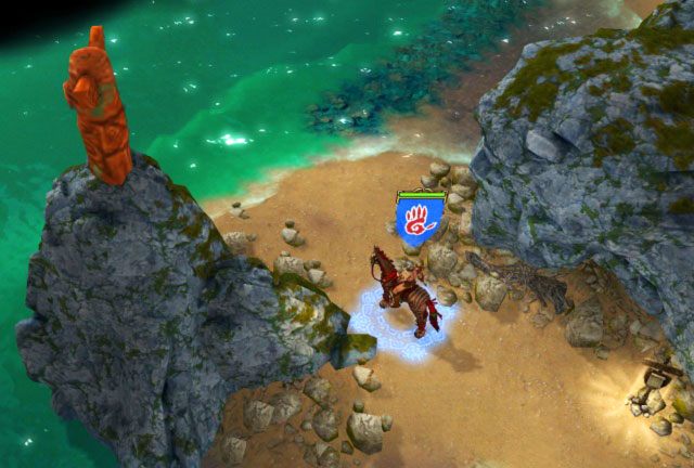 W tym miejscu składamy Amulet Grzmotu w ofierze Ojcu Niebo. - Misja 1 - Przypadki kapitana Hacka (ZP) | Misja 1 - Przypadki kapitana Hacka (ZG) - Might & Magic: Heroes VI - Pirates of the Savage Sea - poradnik do gry