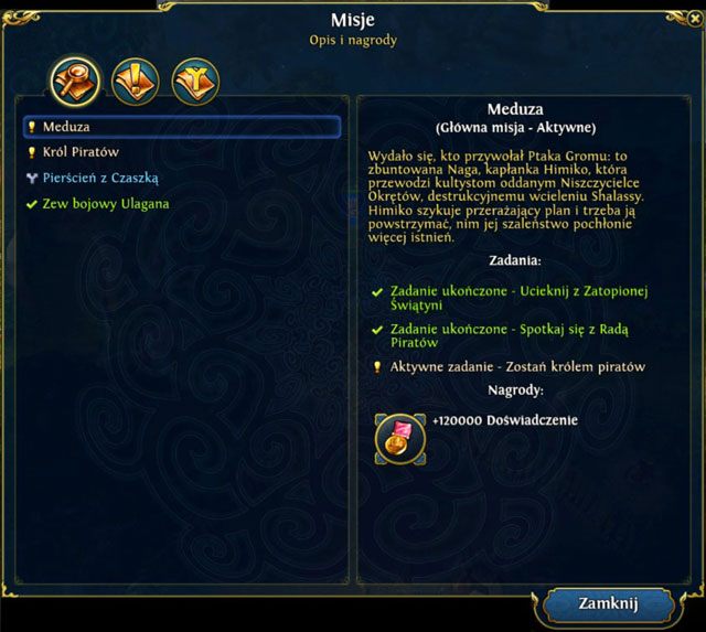 1 - Meduza (2,5) | Misja 2 - Władca Morza Sztormów (ZG) - Might & Magic: Heroes VI - Pirates of the Savage Sea - poradnik do gry