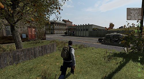 Po złupieniu biurowca wyjdź drugą stroną budynku i przebiegnij przez ulicę do pobliskiego supermarketu - DayZ: Elektrozawodsk | Zdobywanie pierwszego ekwipunku - DayZ - poradnik do gry