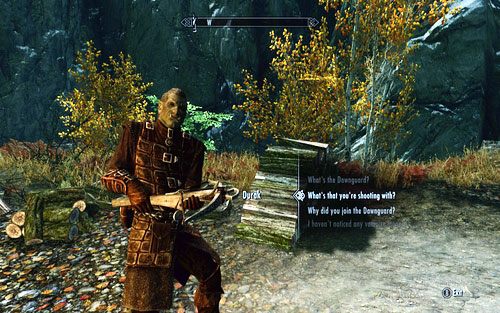 Idąc nim prosto, natkniesz się na innego przyszłego członka - Agmeara - Wstępowanie do Dawnguard | Początek - The Elder Scrolls V: Skyrim - Dawnguard - poradnik do gry