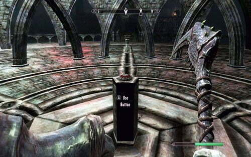 Pokonaj szybko wszystkich przeciwników, a następnie użyj przycisku stojącego na środku dużego okręgu - Awakening | Początek | The Elder Scrolls V Skyrim Dawnguard - The Elder Scrolls V: Skyrim - Dawnguard - poradnik do gry