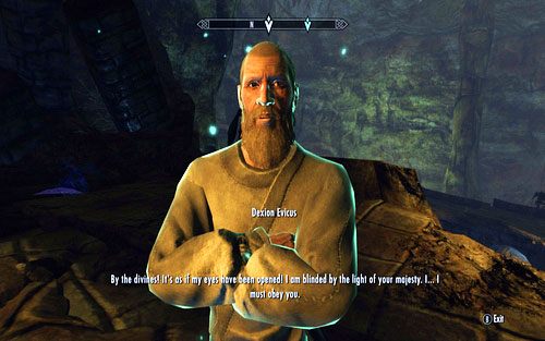 Po zauroczeniu mnicha, wyssij z niego krew, a następnie porozmawiaj - Prophet | Ścieżka lorda wampirów | The Elder Scrolls V Skyrim Dawnguard - The Elder Scrolls V: Skyrim - Dawnguard - poradnik do gry