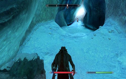 Wewnątrz jamy idź cały czas prosto i w górę, aż znajdziesz wyjście do Forgoten Vale - Touching The Sky (1) | Ścieżka lorda wampirów | TES V Skyrim Dawnguard - The Elder Scrolls V: Skyrim - Dawnguard - poradnik do gry