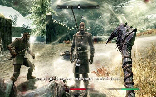 Po wygnaniu przez lorda wampirów wsiądź do łodzi i udaj się do Fortu Dawnguard porozmawiać z Isranem - A New Order | Ścieżka Dawnguarda | The Elder Scrolls V Skyrim Dawnguard - The Elder Scrolls V: Skyrim - Dawnguard - poradnik do gry