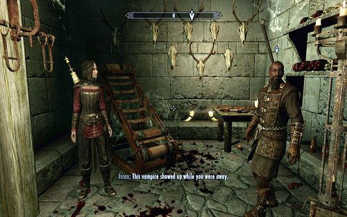 Przywódca bractwa zaprowadzi cię do poznanej wcześniej wampirzycy Serany - Prophet | Ścieżka Dawnguarda | The Elder Scrolls V Skyrim Dawnguard - The Elder Scrolls V: Skyrim - Dawnguard - poradnik do gry