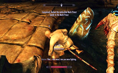 Chwilę później opętany kapłan zaatakuje twojego bohatera - Prophet | Ścieżka Dawnguarda | The Elder Scrolls V Skyrim Dawnguard - The Elder Scrolls V: Skyrim - Dawnguard - poradnik do gry