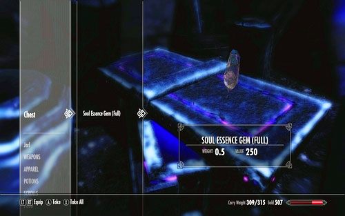 Klejnot musisz wziąć jak najszybciej, bo unoszący się w powietrzu głaz zadaje spore obrażenia - Beyond Death | Ścieżka Dawnguarda | The Elder Scrolls V Skyrim Dawnguard - The Elder Scrolls V: Skyrim - Dawnguard - poradnik do gry