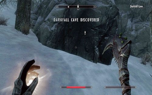 Tym razem twoim zdaniem jest odnalezienie łuku bogini Auriel, który znajduje się w Darkfall Cave - Touching The Sky (1) | Ścieżka Dawnguarda | The Elder Scrolls V Skyrim Dawnguard - The Elder Scrolls V: Skyrim - Dawnguard - poradnik do gry