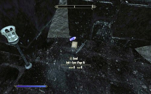 Strzel w nie z łuku lub traf dowolnym czarem, a otworzysz kratę, za którą ukryto stronę nr 8 - Impatience of a Saint | Wspólne zadania poboczne | TES V Skyrim Dawnguard - The Elder Scrolls V: Skyrim - Dawnguard - poradnik do gry