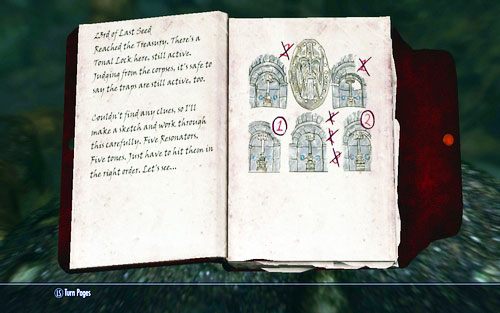 Jedną wskazówkę znajdziesz w dzienniku Katrii, a drugą na skrawku papieru leżącym przy ciele jednego z martwych poszukiwaczy - Lost to the Ages (1) | Wspólne zadania poboczne | TES V Skyrim Dawnguard - The Elder Scrolls V: Skyrim - Dawnguard - poradnik do gry