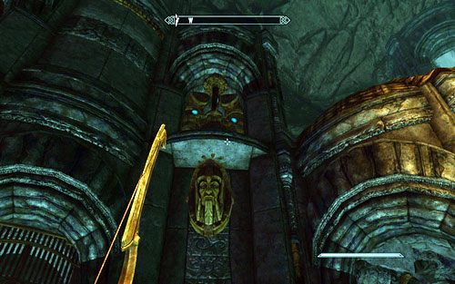 By ją otworzyć musisz strzelić w dwa mechanizmy umieszczone z prawej i lewej strony przejścia - Lost to the Ages (2) | Wspólne zadania poboczne | TES V Skyrim Dawnguard - The Elder Scrolls V: Skyrim - Dawnguard - poradnik do gry