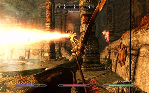 Walkę polecam przeprowadzić przy ścianie komnaty, gdyż nie dosięgnie cię tam odnawiająca się co jakiś czas para - Lost to the Ages (2) | Wspólne zadania poboczne | TES V Skyrim Dawnguard - The Elder Scrolls V: Skyrim - Dawnguard - poradnik do gry