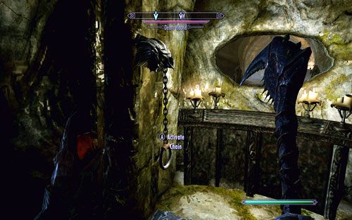 Zabijając kolejnych przeciwników wejdź po schodach na górę - The Bloodstone Chalice | Ścieżka lorda wampirów | TES V Skyrim Dawnguard - The Elder Scrolls V: Skyrim - Dawnguard - poradnik do gry