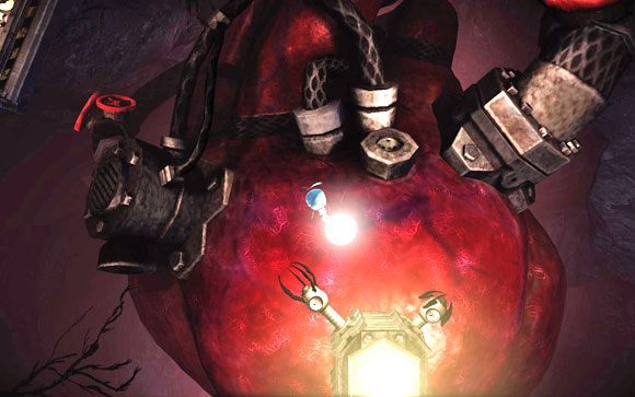 Nim ruszył w głąb planszy, nie zapomnij zabrać ze sobą świecącej kuli - MAPA - TUNEL 1 | Rozrusznik | Unmechanical - Unmechanical - poradnik do gry