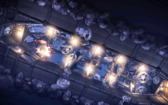 Następne wrota są zamknięte [#4], zaś wajcha je otwierająca zepsuta - MAPA - TUNEL 1 | Rozrusznik | Unmechanical - Unmechanical - poradnik do gry